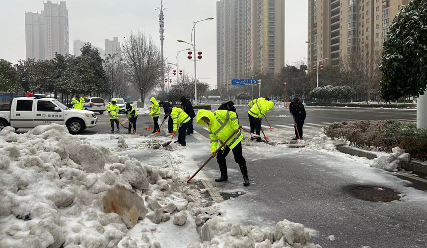 湖北武穴：讓黨旗在除雪保暢一線高高飄揚【3】